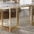 Modern White Faux Marble Dining Table with Double Pedestals Base Pre-Assembly-1824973538