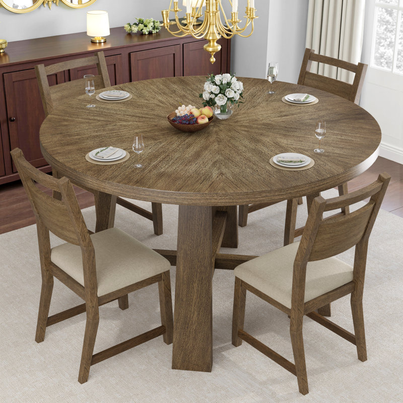 Ashbury Round Solid Oak Dining Table