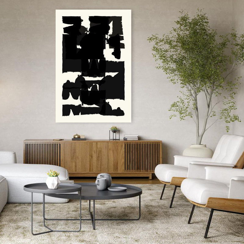 Art contemporain, art contemporain abstrait, H 48 po x l 32 po