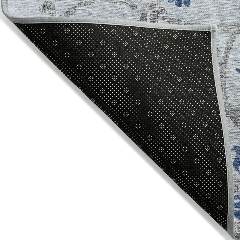 Sophilia Washable Floral Indoor / Outdoor Rug, Rectangle 5' x 7'6"