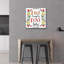  «Love Simply Color» par Elizabeth Caldwell, art mural en verre acrylique, 24 po x 24 po-1819020293