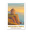 Mussenden Temple, Northern Ireland - Cliffside Romance Travel Poster Of The Iconic Coastal Temple. Giclee Print On Wrapped Canvas. Wall Art, Home Decor - Iconic Buildings & Architecture, Northern Ireland - Wrapped Canvas Print-938312053