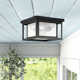Vermont Seeded Square Outdoor Flush Mount