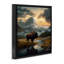 "Bison & Vast Mountains", art mural encadré par Roozbeh Bahramali-916592735-912819651