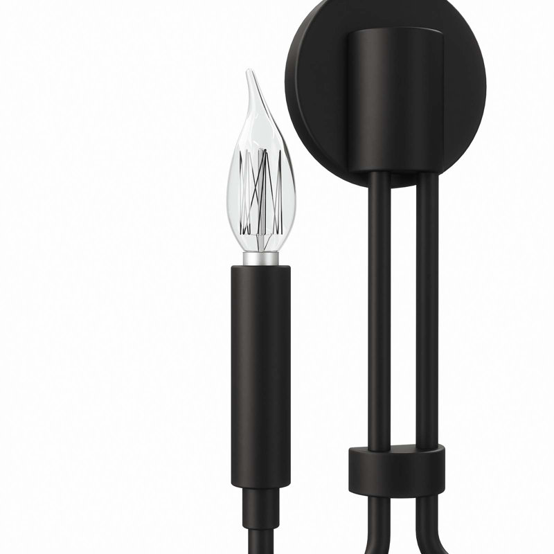 Modway Rekindle 2-Light Wall Sconce, Black