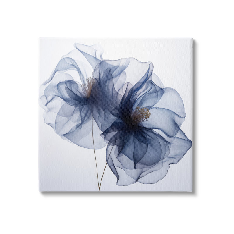 " Blue Modern Bloom ", 36" H x 36" W x 1.5" D