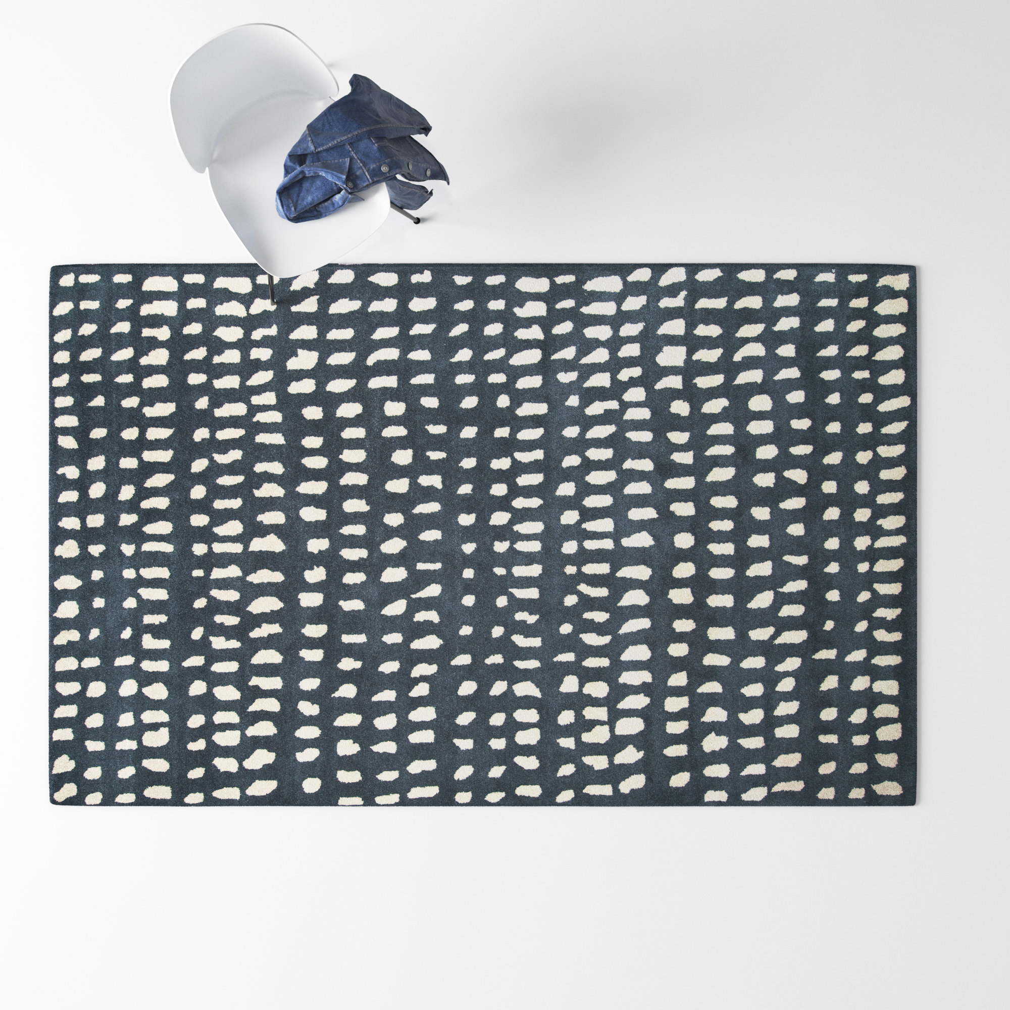 Glory Hand Tufted Wool Rug, Rectangle 3'6" x 5'6"