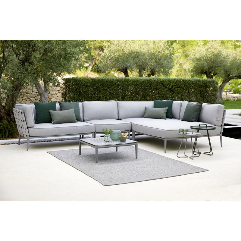 On-the-Move Outdoor Round Side Table, Taupe, 20.5"