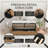 Modern Linen Daybed With Pneumatic Lift-Up Storage, No Box Spring Needed, Yellow-1738757095