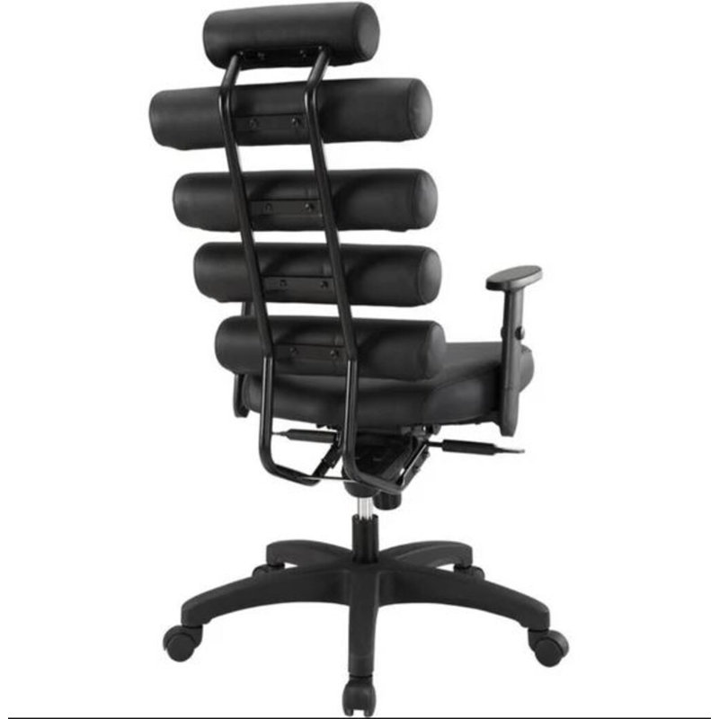 Noom Leather High Back Office Chair, Black
