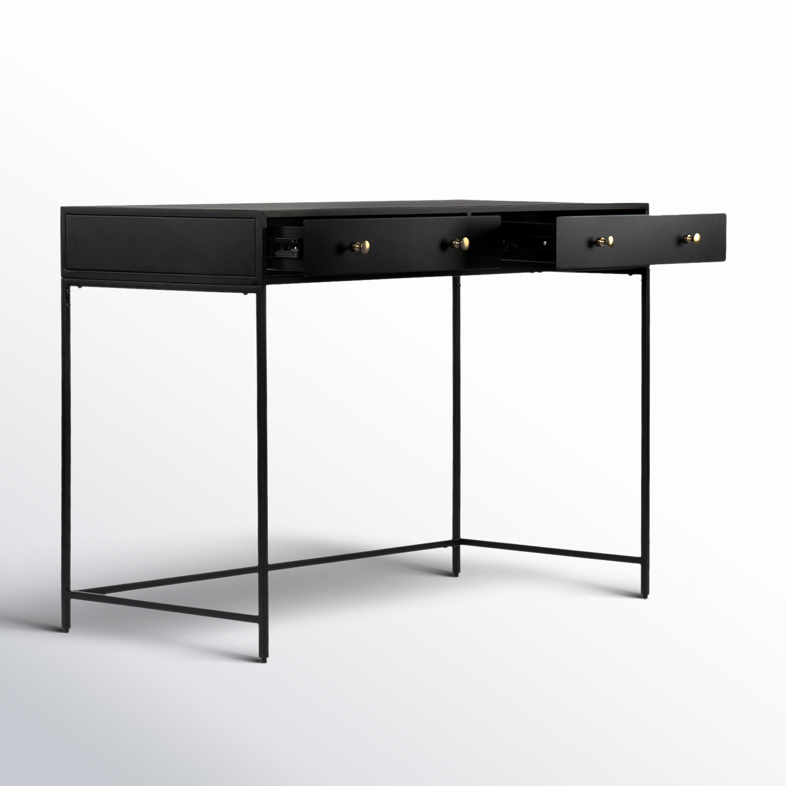 Springer 44 " Writing Desk, Black