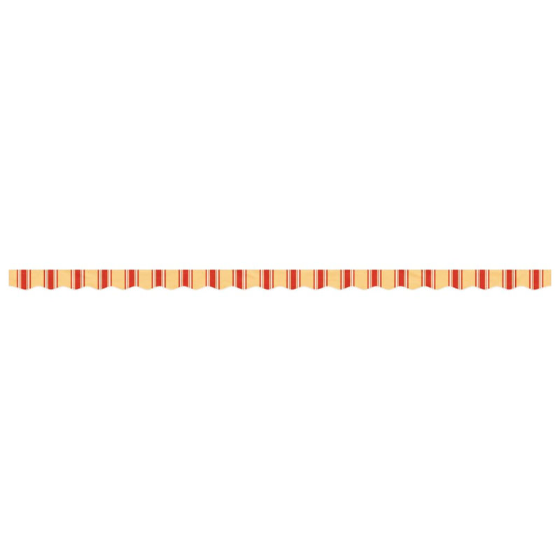 Replacement Fabric For Awning Valance, 480cm W x 20cm D, Striped, Yellow/Orange