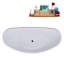 1899.9mm x 899.2mm Freestanding Soaking Acrylic Bathtub-2046360084