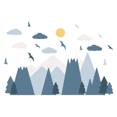 Landscape & Nature Non-Wall Damaging Wall Decal