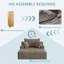 Chaise longue d'intérieur, canapé-lit surdimensionné de 65 po, canapé-lit rembourré en velours côtelé, fauteuils Cloud Canapés, fauteuil de lecture pour le salon, sans assemblage-687421056