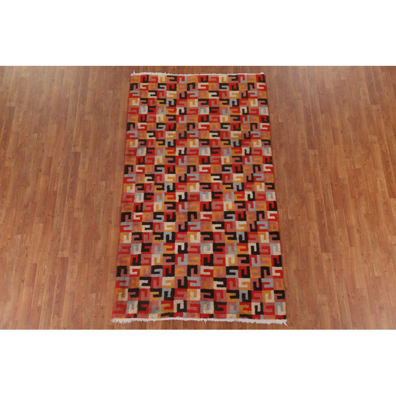 Tapis oriental géométrique Gabbeh 5 x 8