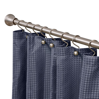 Utopia Alley Adjustable 72-Inch Shower Curtain Tension Rod - Rust-Proof Aluminum with Rubber End Cap, No Drill Installation - Extendable, Ideal for Bathroom, Retractable, Wall-to-Wall - Easy to Hang