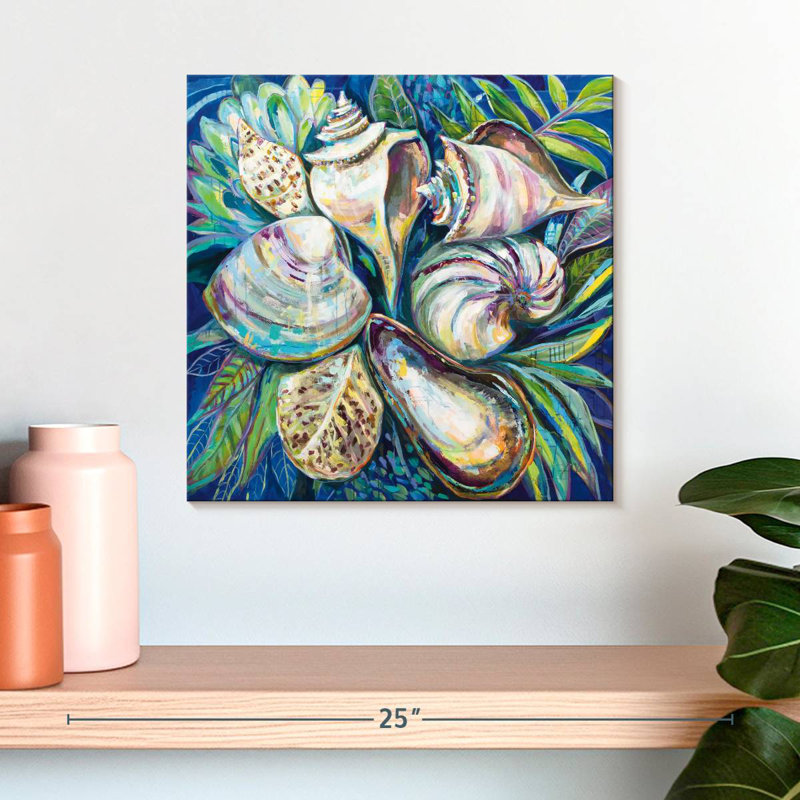 Aletra Tropical Seashells, 16" H x 16" W