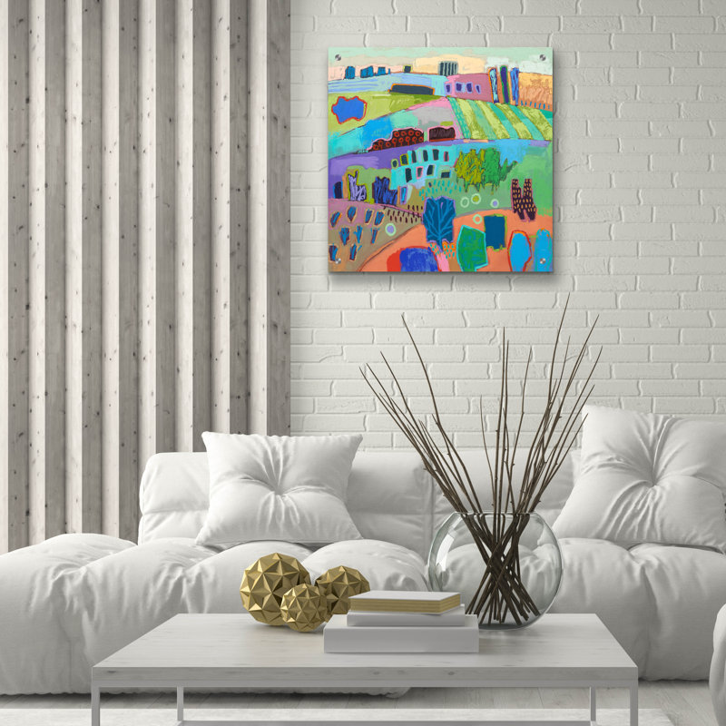 «If Happy Was A Landscape» par Jane Schmidt, H 24 po x l 24 po