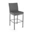 Tabouret de bar et de comptoir rembourré avec base en métal Fellman-29848652-62238926-62238929