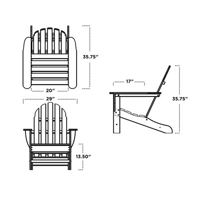 POLYWOOD® Classic Adirondack Chair & Reviews | Wayfair