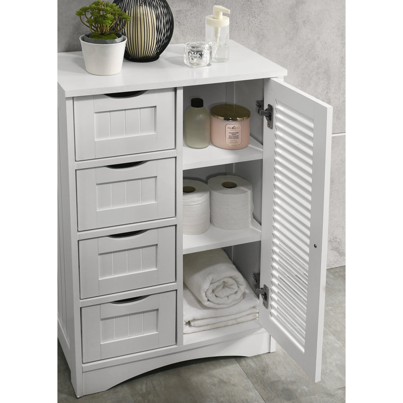 Danna Bathroom Cabinet, White