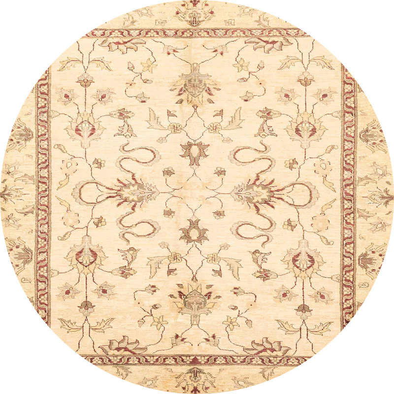 Tapis abstrait moderne 3319ABS3336, Rond 6 pi