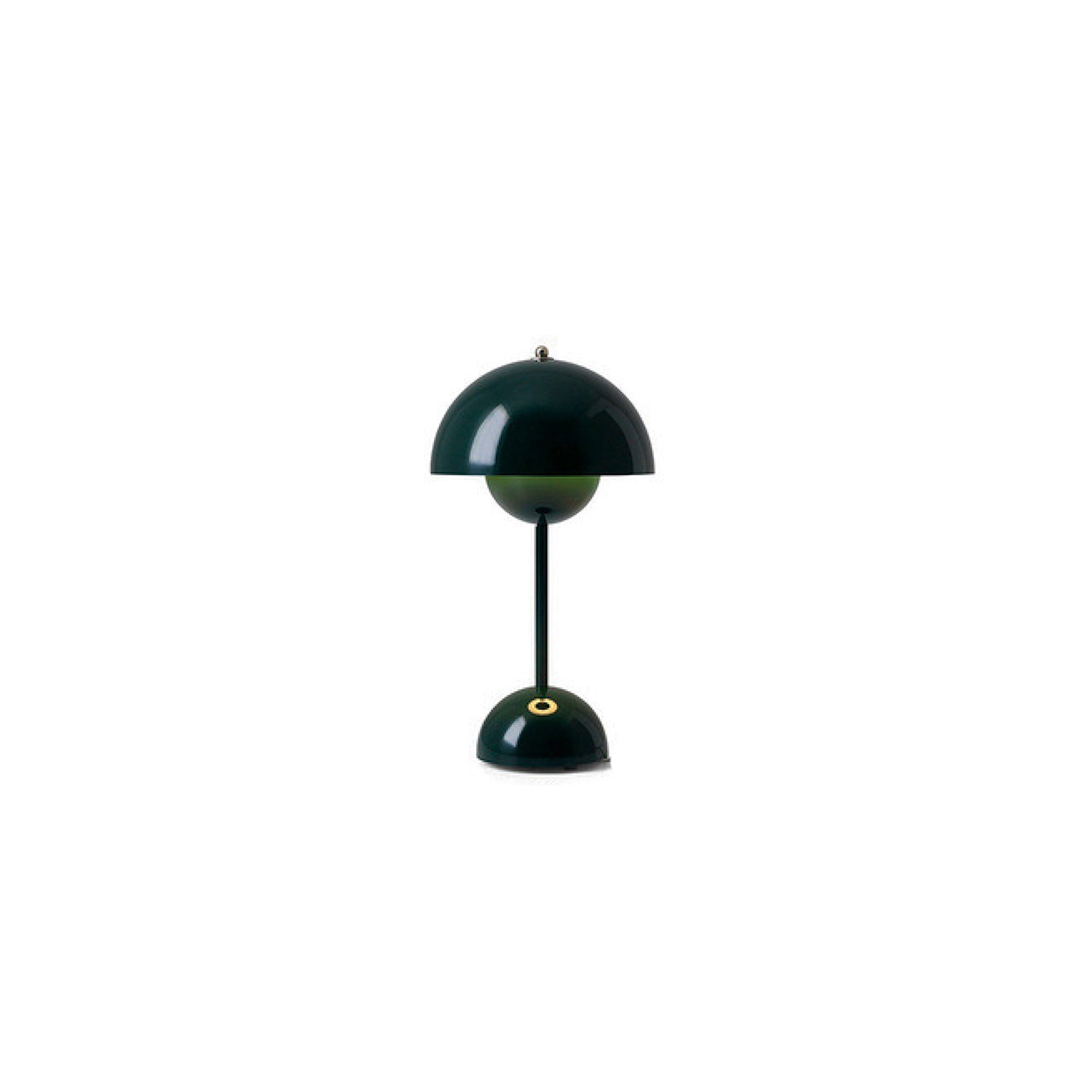 Brunilde Adjustable Metal Table Lamp, Dark Green, Dark Green