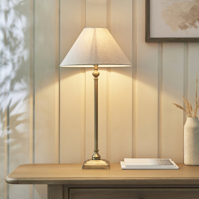 Metal Table Lamp, Gold