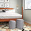 Repose-pieds rond avec rangement 15,5 po Alvena-704983552