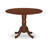 3 Piece Kitchen Table Set for Small Spaces Contains a Round Dining Room Table with Dropleaf and 2 Dining Chairs, 42x42 Inch, Mahogany-425174433-408873916