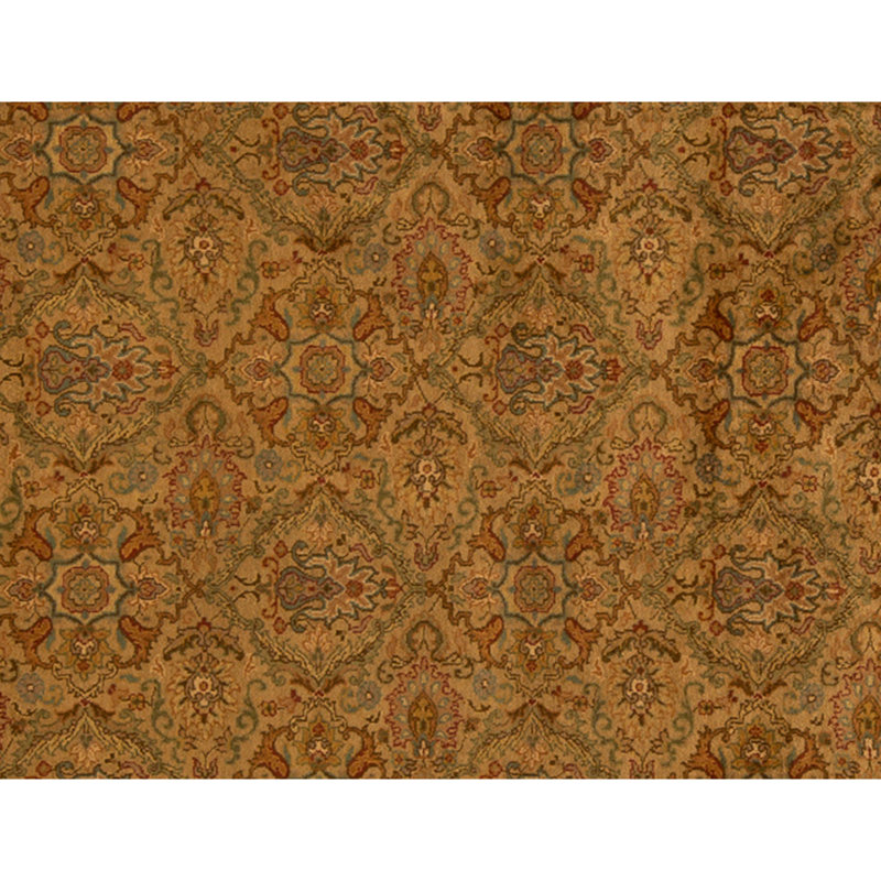Hand Knotted Wool Oriental Area Rug in Ivory