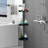 Corner  Bathroom Storage Organizer With 4-Tier Adjustable Shelves,-129435405
