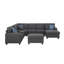 Canapé modulaire avec repose-pieds 8 pièces Tina-1615884913