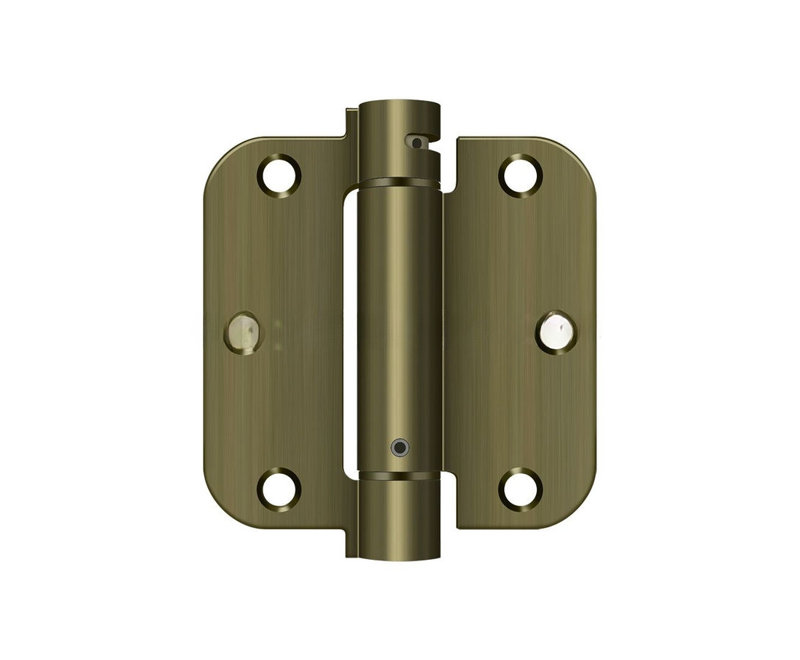 Steel Hinge, Antique Brass
