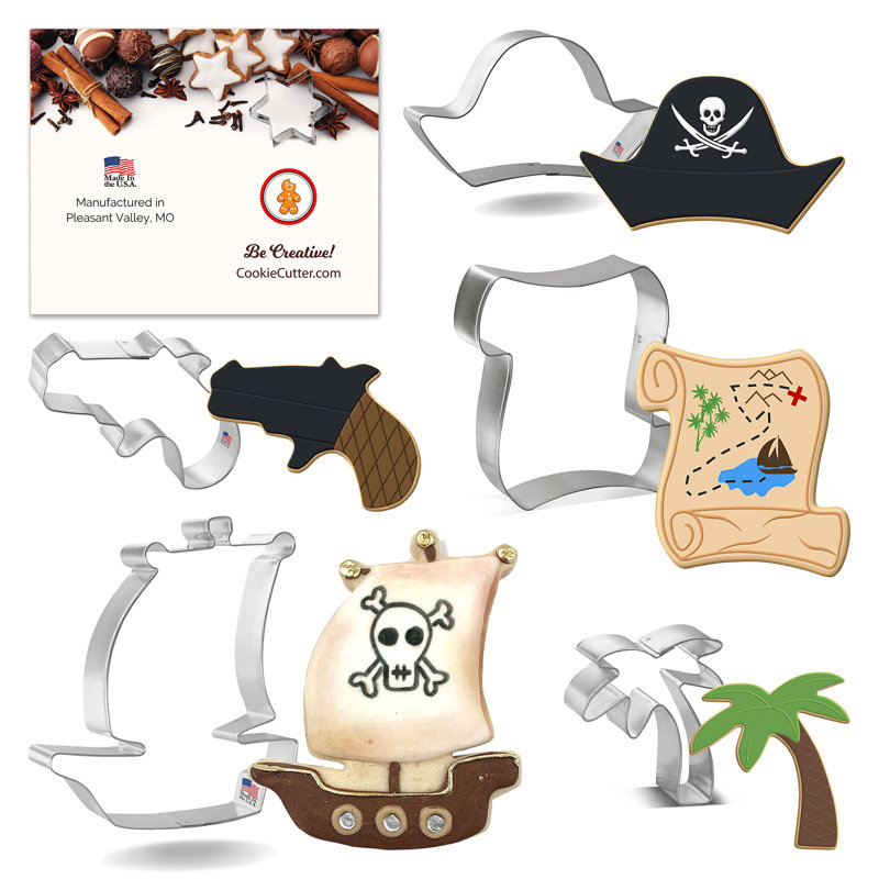 CookieCutter.com 5 -Piece Non-Stick Cookie Cutter