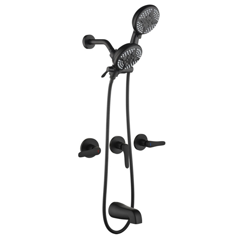 Diverter All-In-One Kit with Rough in-Valve, Matte Black