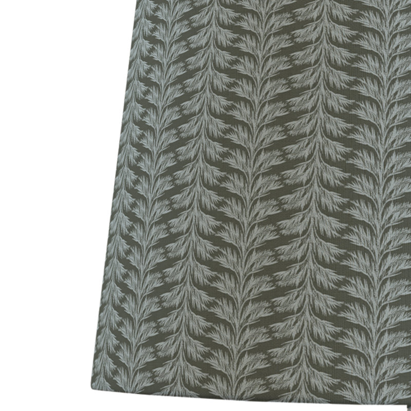 Sabal Stripe Drum Lampshade, 12" H x 16" W x 16" D, Sage