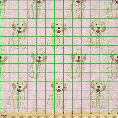 Craighan Smiling Labrador Puppies Multi-Purpose Fabric