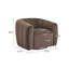 Fauteuil demi-tonneau pivotant rembourré Maravilla-1459303800