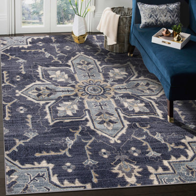 Tapis oriental en polypropylène tissé à la machine Annaliya