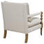 Chaise d'appoint en bois avec pieds tournés