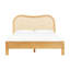 Lit ondulé en bois naturel et rotin Tourmaline-99451702