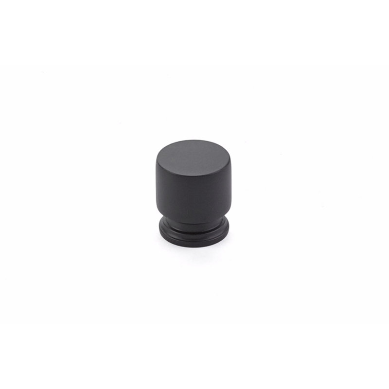 Prosser Cylindrical Knob, Flat Black, 1.25''