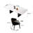 Rectangular luxury simple marble dining table set-102629437