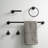 Stainless Steel Wall-Mounted 5-piece bathroom hardware set-112581020