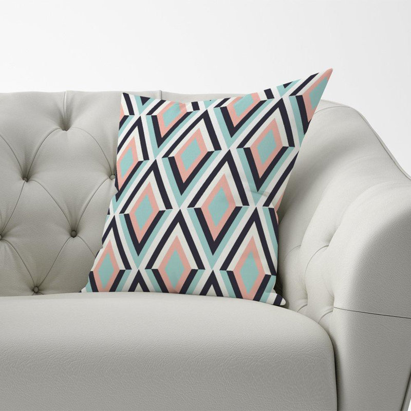 Riverdale Zig Zag Argyle Square Throw Cushion