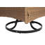 Ensemble de conversation pour patio extérieur (1 table et 2 chaises berçantes et pivotantes)