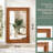 Rattan Rectangle Solid Wood Frame Mirror-1132269207-1132269206