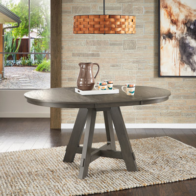 Cipolla Wood Finish Extendable Round Dining Table - 42"-60"